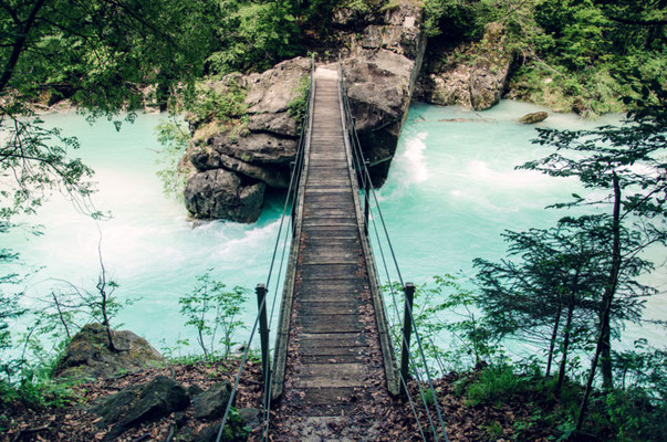Suspension Bridge Soca Valley Copyright knik