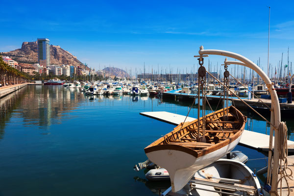 The port of Alicante, Spain by Iakov Filimonov