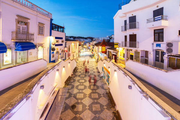 An evening view of Albufeira, Algarve region, Portugal by Marcin Krzyzak