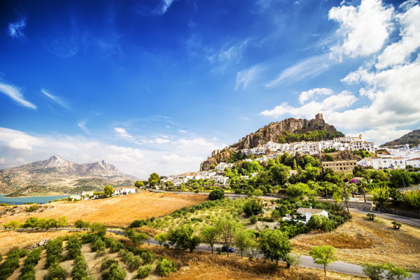 Zahara de la Sierra, beautiful town located in the Sierra de Grazalema, Cadiz (Andalusia), Spain. Copyright Marques