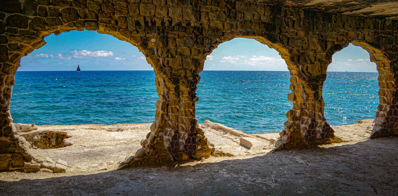 Calpe European Best Destinations - Best Destinations to visit in Spain - Sailboat window in Calpe copyright Ekaterina McClaud